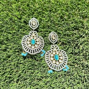 Pearl, Kundan and original AD Earrings